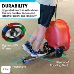 Kiddietotes Race Car Pack N’ Go Scooter