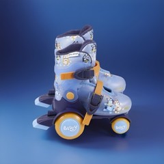 Bluey Kids Training Roller Skates Combo Pack,Adjustable Sizing,Size 9-12,Unisex