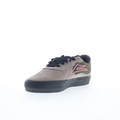 Lakai Essex Mens Gray Suede Lace Up Skate Inspired Sneakers Shoes