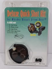 Deluxe Quick Shot Kit Extra Large Arrows Right Hand Whisker Biscuit, NIB