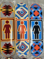 GIRL Skateboards Navajo Series Complete 8 Skateboard Decks