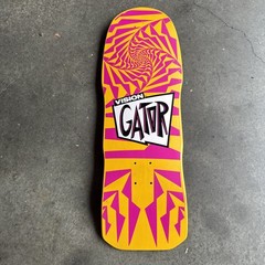 Yellow Vision Gator Skateboard Deck – Reissue – New !!! HTF See Pics