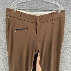 Devon Aire Pants Womens XL Riding Breeches Equestrian Brown Full Patch Elite