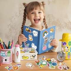 Cool Stickers Pack Random Sticker 106Pcs for Laptop Computer Skateboard Helmet