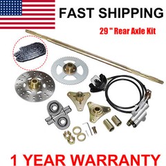 Drift Trike Go Kart Rear Live Axle Kit, Sprocket & Hub, Brake Assembly,Chain,Hub