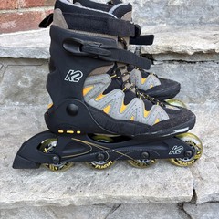 K2 Flight 76 Men’s US Size 9.5 Inline Skates Black Vintage Skate