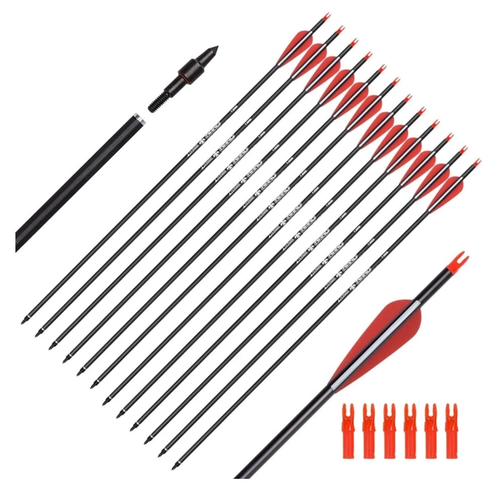 Carbon Arrows for Hunting & Target Practice – 26, 28, 30 Inch Options