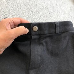Saxon Adjustable Waist Riding Jodhpurs Unisex Kids C10 Black Beige Equestrian
