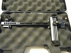 5″ DAVIS RECURVE SIGHT-Black/Black knobs.