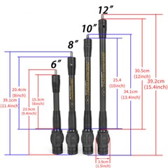 Carbon Balance Bar 6″ 8″ 10″ 12″ Stabilizer Weight Compound Bow Archery Hunting