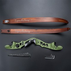 25-60lbs 62» Takedown ILF Recurve Bow Wooden Color Limbs Archery Competition US