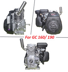 Short Low-Profile Stainless Steel Muffler for GC160/GC190 & GX100 Engines – Heav