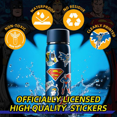 Superhero Stickers for Boys– 50PCS Cartoon Stickers for Kids, Teens, Adults – St