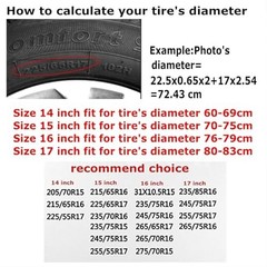 Funny Print Spare Tire 17″ for tire diameter 31.49″-32.67″/80-83cm Chicken