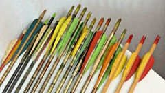 Lot of 17 Vintage Aluminum, Carbon & Wood Arrows -Easton, Game Winner, Wolverine