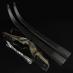 62″ Archery Recurve Bow 20-55lbs Takedown 16» Technology Wood Target Hunting RH