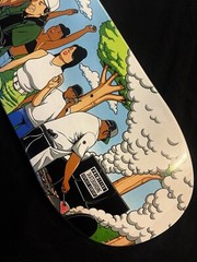 RARE SIGNED Nick Tucker Primitive BBQ Party LA Cookout Skateboard Deck AUTOGRAPH
