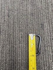 (QTY 24) Branded Boards BB5Z12PBLK: Zinc Carabiner Black Heavy Duty Snap Clips