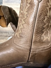 Old West LF1534 Brown Leather Western Equestrian Boots Size 7.5