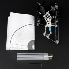 5.5″ Mini Compound Bow Kit Toy Arrows Target Shooting Archery Gift Pocket Bow