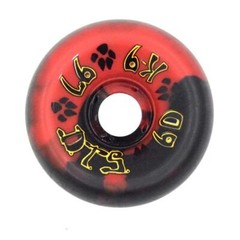 Dogtown K-9 Old School Skateboard Wheels 60mm x 97a – Red / Black Swirl Set Of 4