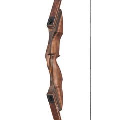 60″ Takedown Recurve Bow 25-60lbs Wood Limbs Bow Archery Hunting Shooting Target
