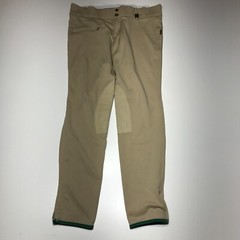 Devon Aire Pants Womens LXL Tan Beige Khaki All Pro Max Wide Waistband Breeches