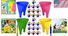 Giant Granny Pants Yard Game Set for Family Fun – Includes 2 Pants & 10 Balls