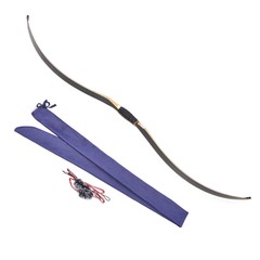 58″ Traditional Bow 15-50lbs Triangle Longbow Horsebow Hunting Archery Shooting