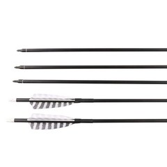 32 Inch Carbon Archery Arrows，Spine 400 with Removable Tips, 4inch Turkey