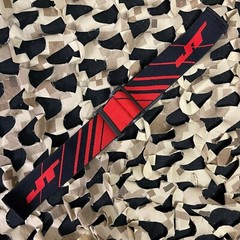 NEW JT ProFlex X/ProFlex Authentic Woven Goggle Strap – Lines Black/Red