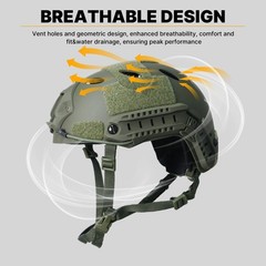Airsoft Tactical Paintball Protective Combat Helmet Face Mask Black