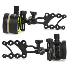 5 Pin Compound Bow Sight 4/6/8X Lens 0.019″ Micro Fiber Adjustable Archery Hunt