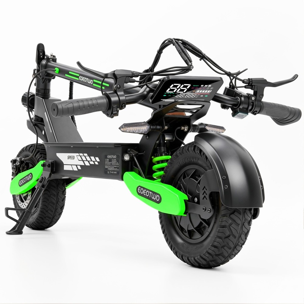 1200W Electric Scooter for Adult 30MPH 25Mile Foldable Fast Off-road E-Scooter