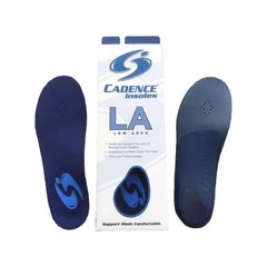 Cadence Insoles Unisex Low Arch Insoles, Men’s 6.5-7.5, Women’s 7.5-8.5 D
