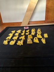 So Ill Climbing Holds Assorted Yellow Fungus, Smooth, Wrecktangles Lot Of 24