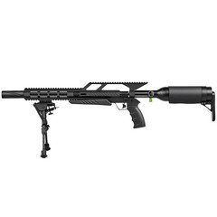 PINTY PCP Pellet Air Rifle 5.5 mm .22 Single Shot Air Gun with Bipod 870 fps