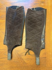 ARIAT Half Chap Classic II Dark Brown Leather L Style #9820