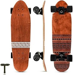 Magneto Mini Cruiser Skateboard Maple Wood 27.5″ x 7.5″, Tribal