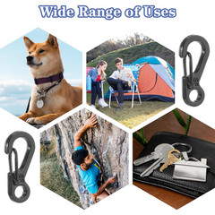 10 Pcs Mini Heavy Carabiner Snap Hook Clip Aluminum Outdoor Camping Key Chain US