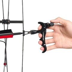 Compound Bow Release 4-Finger Adjustable Can Rotate 360° Thumb Release Archery