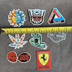 Lot 8 Random Vinyl Skateboard Laptop Luggage Decal Stickers