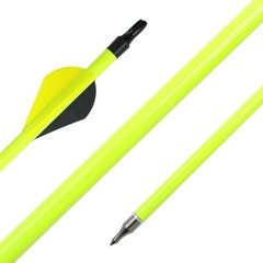 24PCS 30 in Archery Arrows Carbon Shaft Spine 500 OD 7.8 mm with Removable Tips