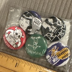 Thrasher Magazine – “Usual Suspects” Button Pins 5 Pack – New! Size: 1in