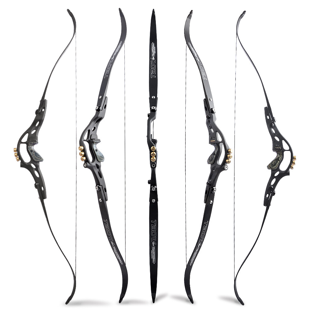 62″ ILF Archery Recurve Bow 30-60lbs Takedown 19″ Riser American Hunting Shoot
