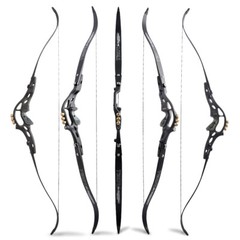 62″ ILF Archery Recurve Bow 30-60lbs Takedown 19″ Riser American Hunting Shoot