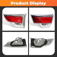 TO2803115 Inner Tail Light w/O Bulb Compatible with 2014-2016 Highlander Right