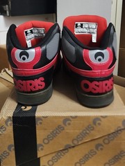 Osiris NYC 83 RED BLACK Skateboarding Shoes Y2K