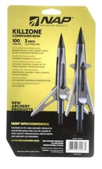 NAP Killzone Mechanical Broadhead 2 Blades 100 Grains 2” Cutting Diameter 3 Pack