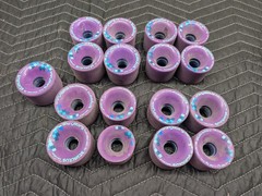 Orangatang Stimulus 70mm 83a Durometer Purple Bundle Longboard Wheel Lot